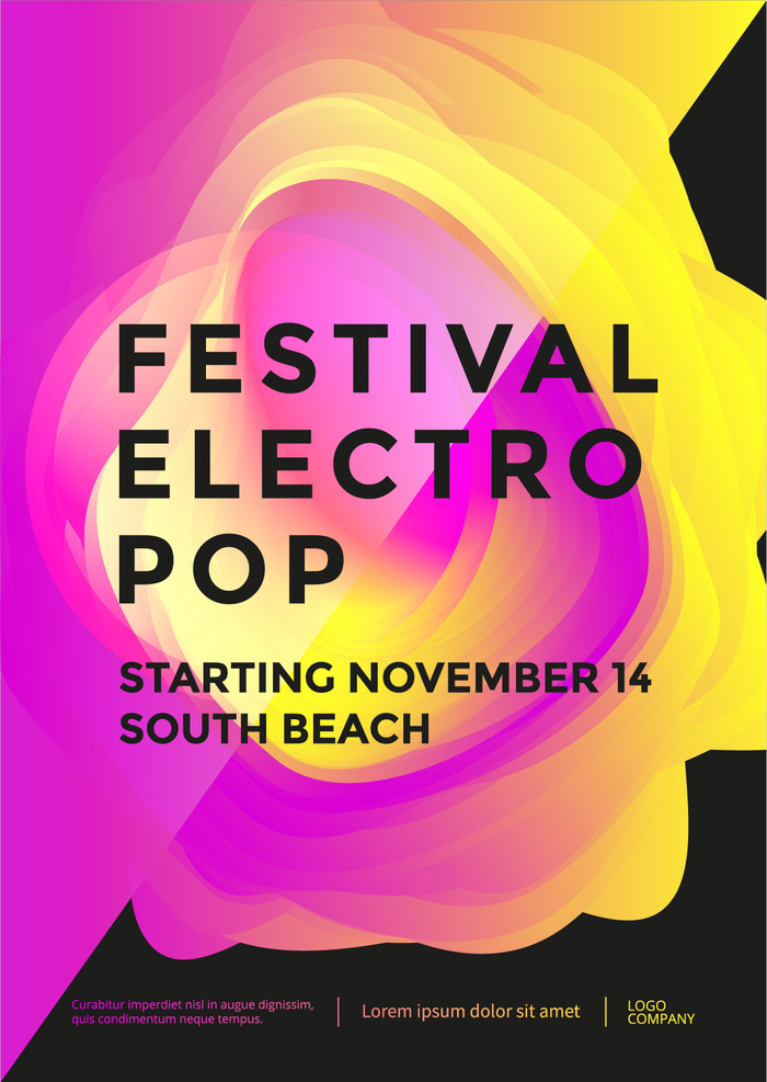 多彩渐变流体背景