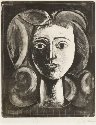 毕加索时尚女性艺术肖像装饰画