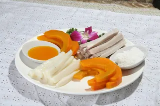 清蒸地三鲜18元