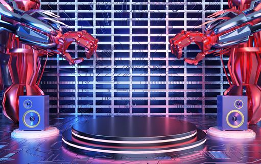 C4D电商场景模型渲染背景