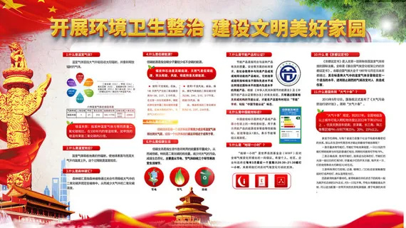 爱国卫生月爱卫生绿色环保卫生城市宣传栏海报设计PS素材