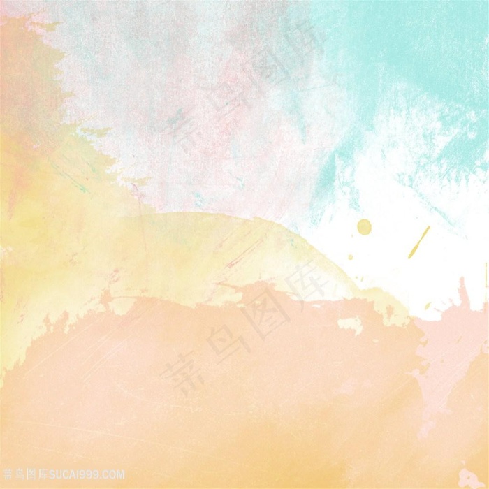 暖色水彩水墨背景图片
