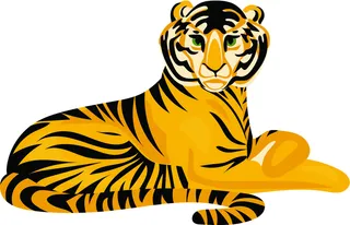 卡通小老虎PNG免抠插画素材可爱动物老虎插画贴图PNG免抠设计素材