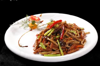 手撕菇焗鹿柳 (1)