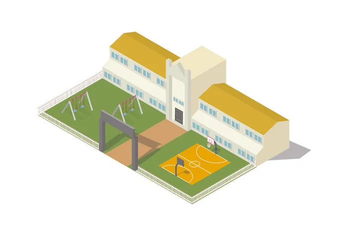 分析图素材图标集合景观建筑立面插画场景AI矢量图形设计eps,ai矢量模版下载
