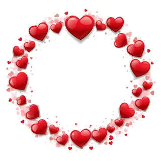 爱心边框粉色素材背景