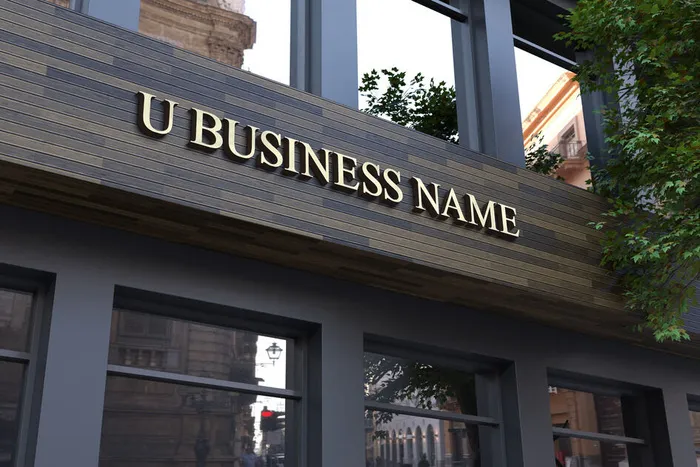 设计电商迹象标志外装样机psd模版下载