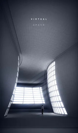 大气未来建筑空间设计PSD分层素材