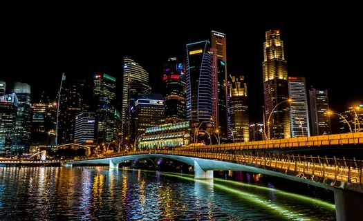 新加坡城市夜景图片 新加坡城市夜景图片