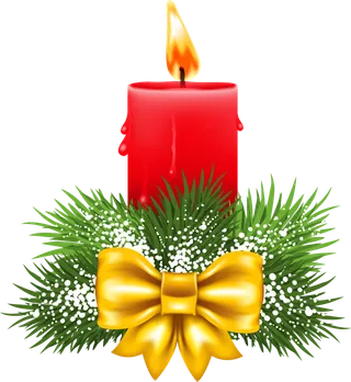 圣诞节红蜡烛