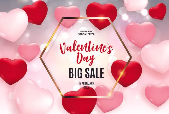 2.14情人节素材装饰情人节eps,ai矢量模版下载