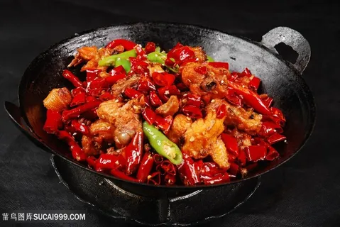 中华美食干锅土鸡摄影图 中华美食干锅土鸡摄影图