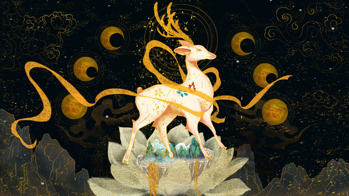 敦煌系列国潮插画