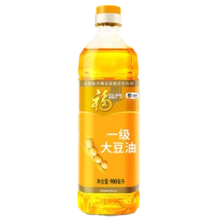 中粮福临门大豆油900毫升超市商品白底图免抠实物摄影png格式图片透明底