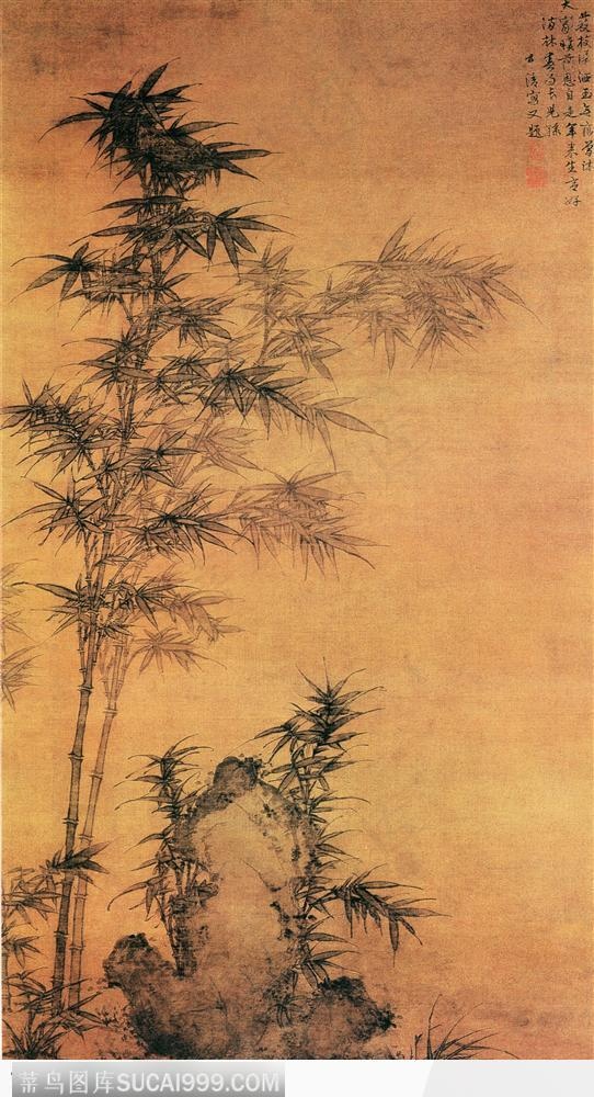 花鸟篇-挺直的竹