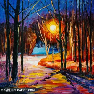 树林美景唯美艺术挂画 树林美景唯美艺术挂画