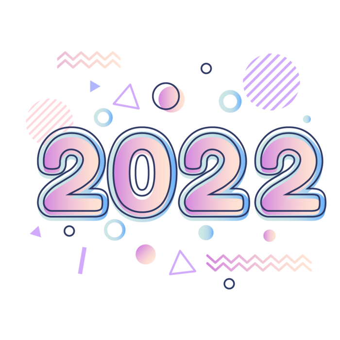 2022新年艺术创意字体虎年3D立体标题数字文字png免抠字素材