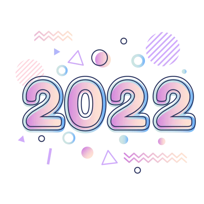 2022新年艺术创意字体虎年3D立体标题数字文字png免抠字素材