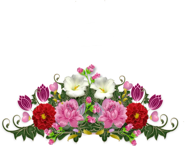 花束花朵卡通春季主题谷雨