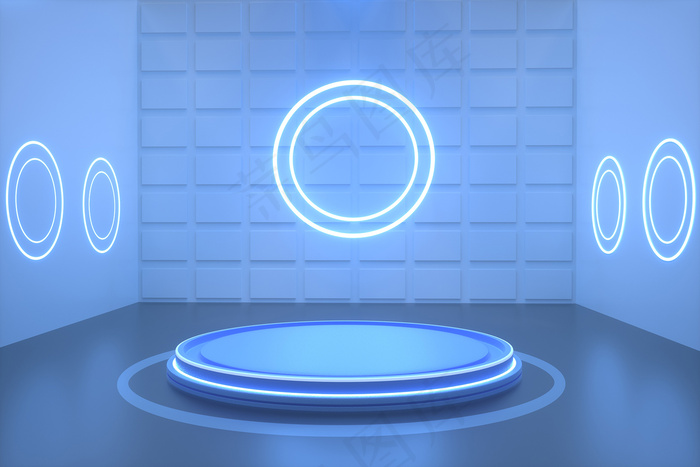 C4D电商场景模型渲染背景