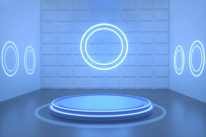 C4D电商场景模型渲染背景