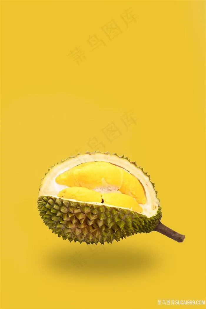 单只榴莲摄影
