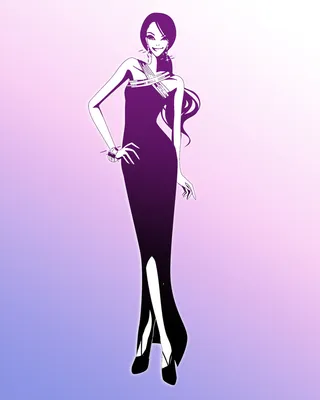 黑白舞女酒吧晚礼服美女