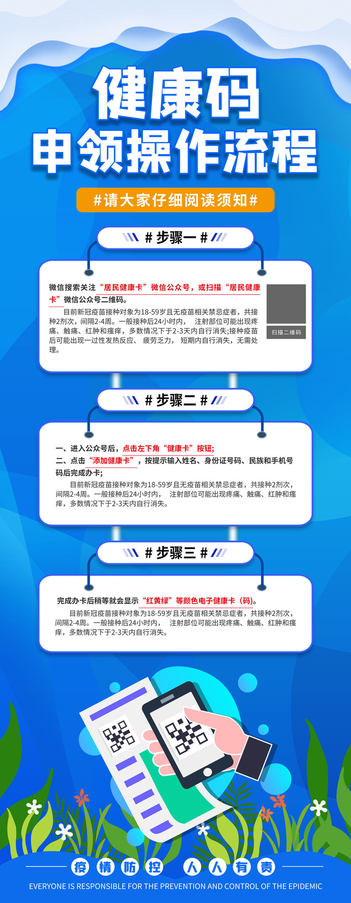 清新新型冠状病毒疫情防控展架psd模版下载