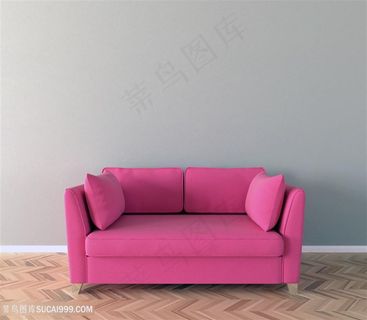 暗红色沙发效果图高清