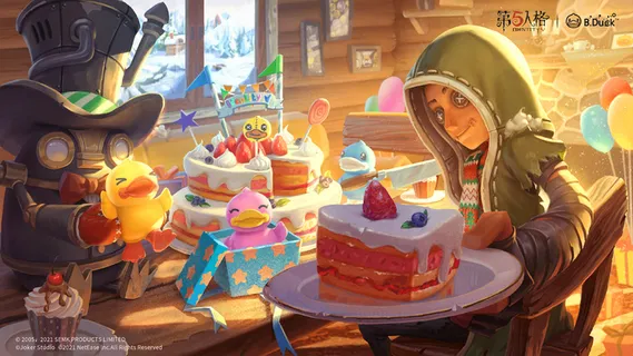 B.Duck x 第五人格联动庆生海报