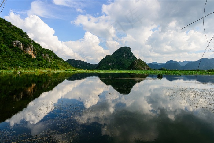 云南普者黑风景摄影素材