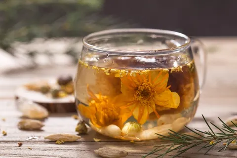 泡好的花茶图片 泡好的花茶图片