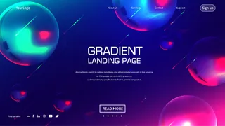 炫丽时尚抽象主视觉KV展板背景8