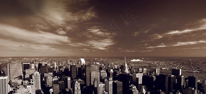 城市建筑俯瞰图