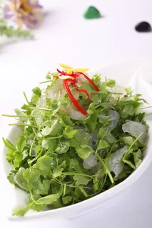 水芹苗拌蜇头 (2)