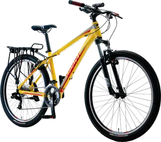 实物黄色自行 自行车 免扣