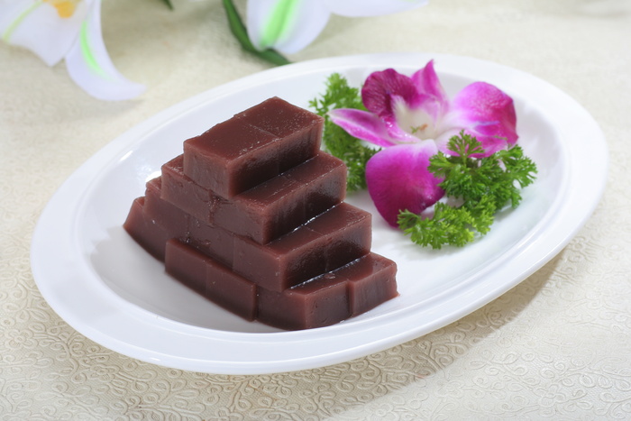水晶红豆糕
