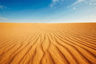 一望无际的沙漠景色图片