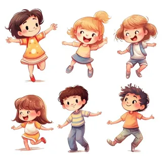 卡通人物儿童活泼可爱元素