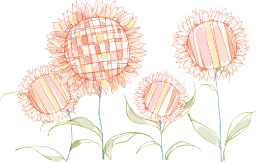 卡通手绘向日葵太阳花