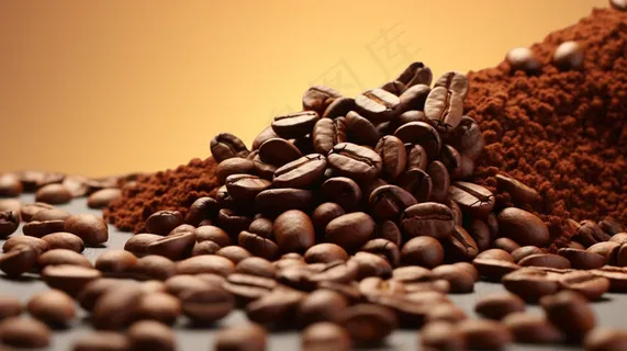 咖啡豆摄影图