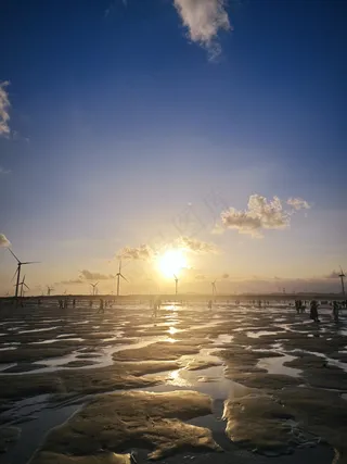 大海日落的图片