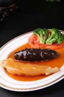 鲍汁辽参扣花胶