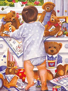 熊宝宝高清艺术油画