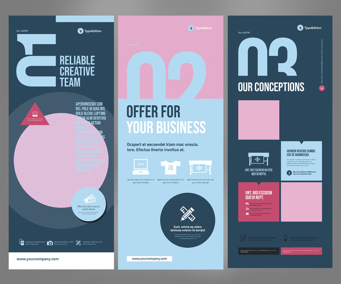 易拉宝设计模板PSD分层素材