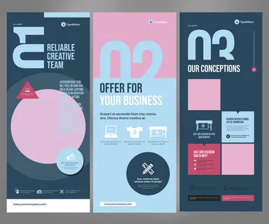 易拉宝设计模板PSD分层素材