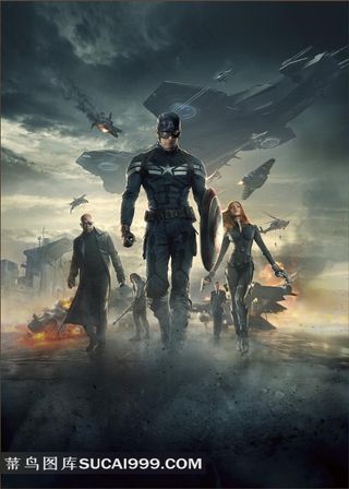 戴头盔的英武美国队长