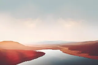 空灵山脉云间背景