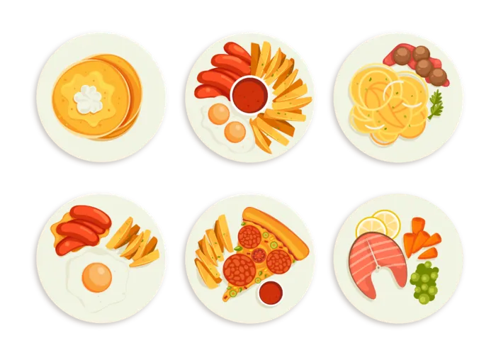 简约风厨房料理卡通素材图片PNG免扣 (16)