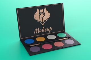 眼妆盘logo样机模板